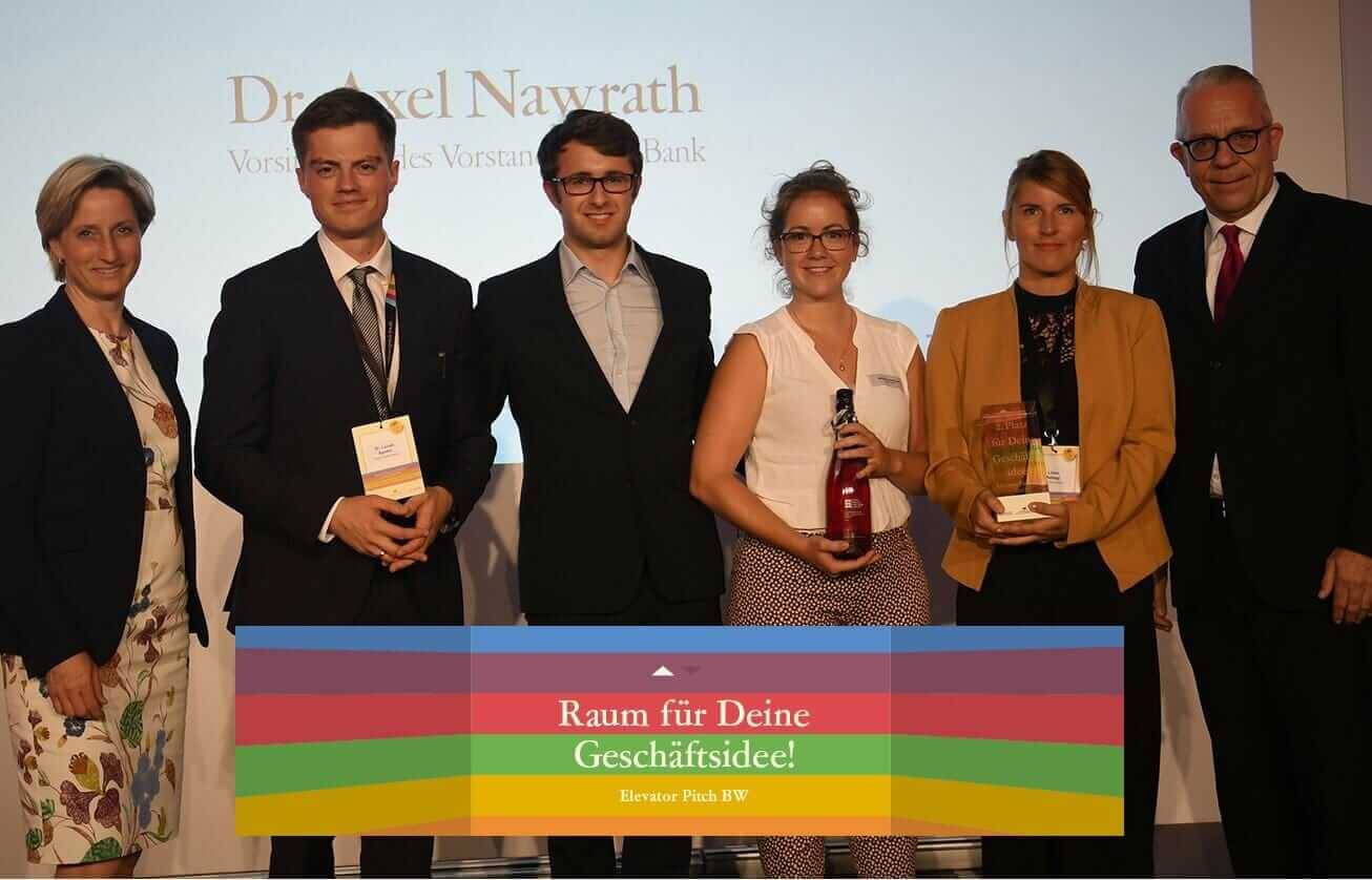 Idana gewinnt den 2. Platz im Landesfinale des Elevator Pitch BW 2016/17