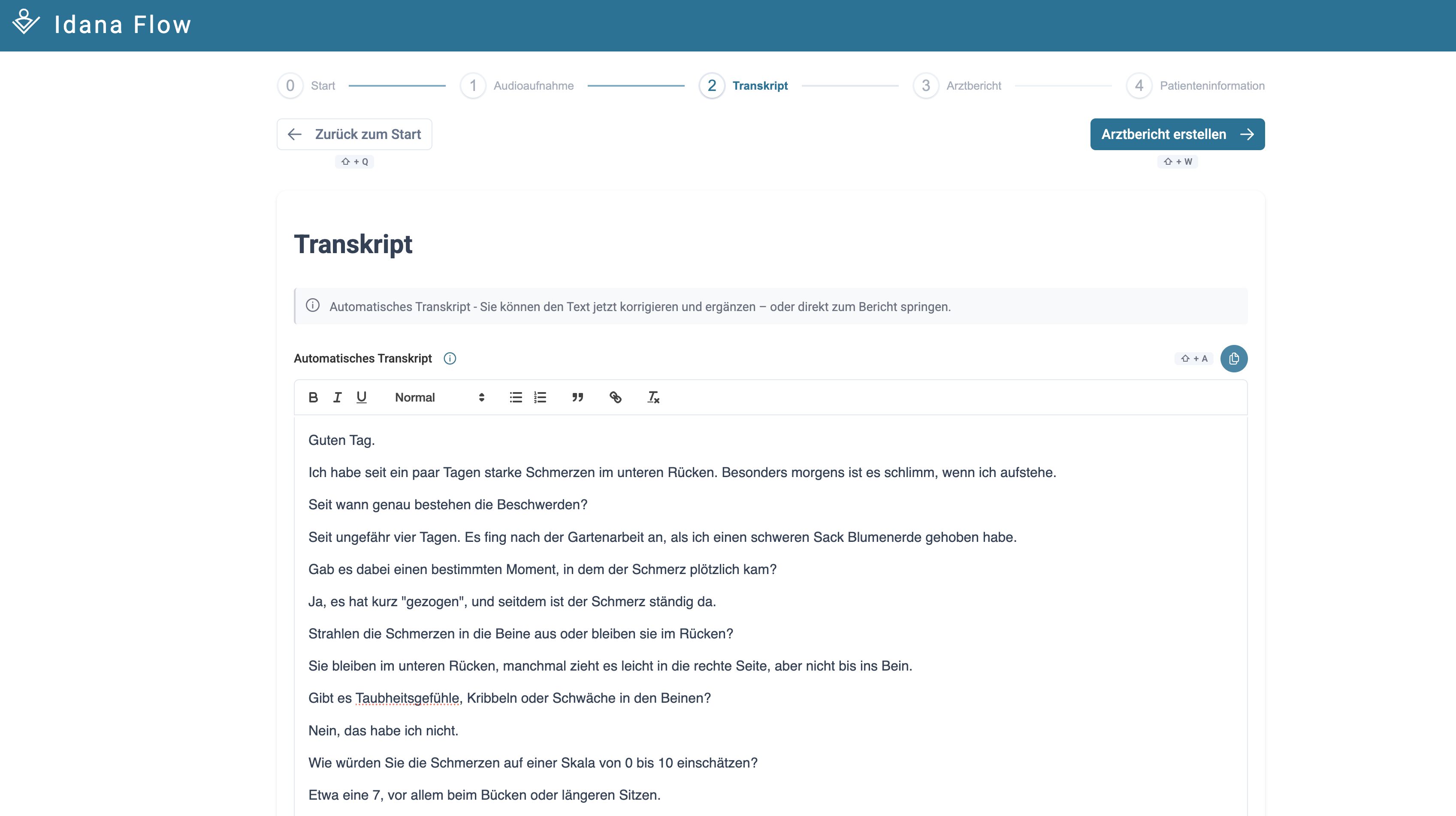 Idana Flow - Transkript